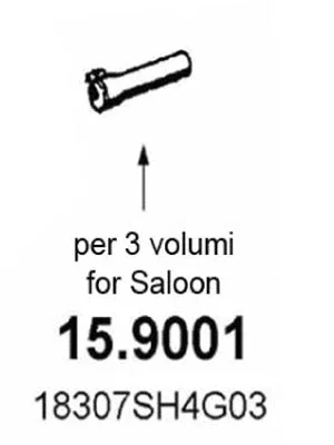 15.9001 ASSO Труба выхлопного газа