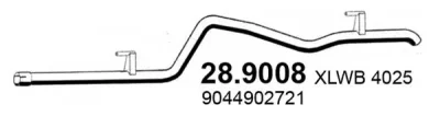 28.9008 ASSO Труба выхлопного газа