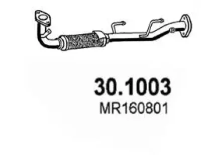 Труба выхлопного газа ASSO 30.1003