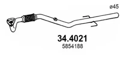 34.4021 ASSO Труба выхлопного газа