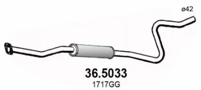 36.5033 ASSO Труба выхлопного газа