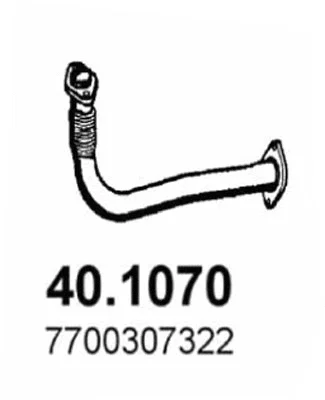 40.1070 ASSO Труба выхлопного газа