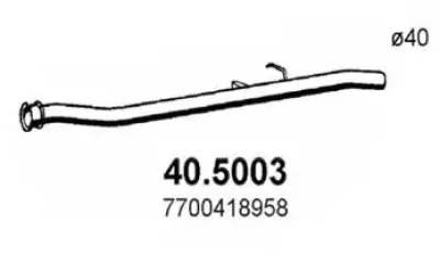 40.5003 ASSO Труба выхлопного газа