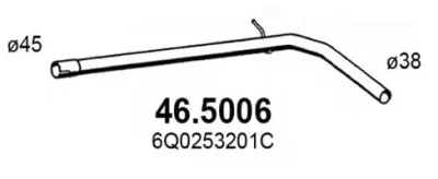 46.5006 ASSO Труба выхлопного газа
