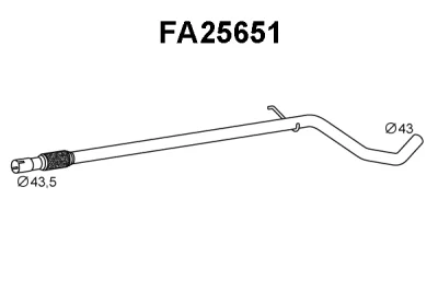 FA25651 VENEPORTE Труба выхлопного газа