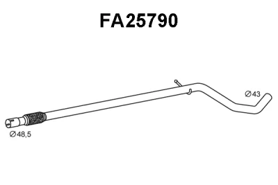 FA25790 VENEPORTE Труба выхлопного газа