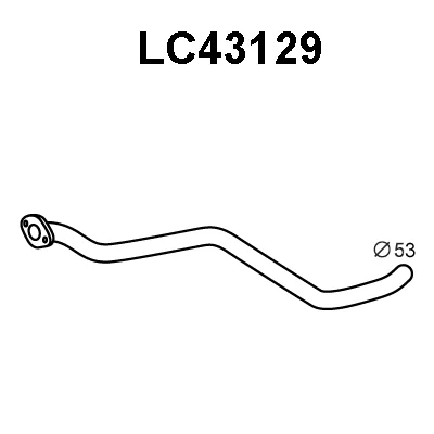 LC43129 VENEPORTE Труба выхлопного газа