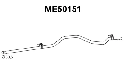 ME50151 VENEPORTE Труба выхлопного газа