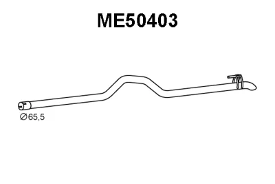 ME50403 VENEPORTE Труба выхлопного газа