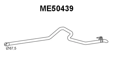 ME50439 VENEPORTE Труба выхлопного газа