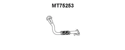 MT75253 VENEPORTE Труба выхлопного газа
