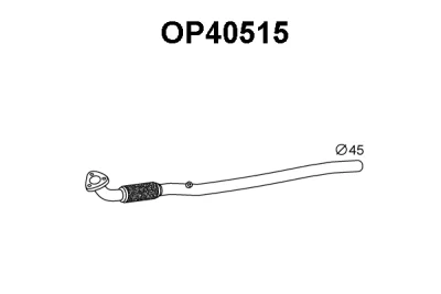 OP40515 VENEPORTE Труба выхлопного газа