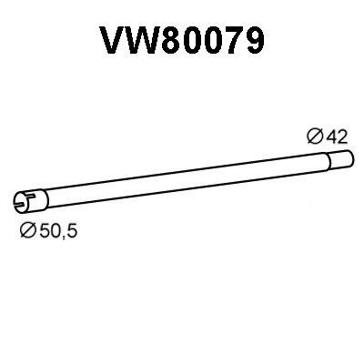 VW80079 VENEPORTE Труба выхлопного газа