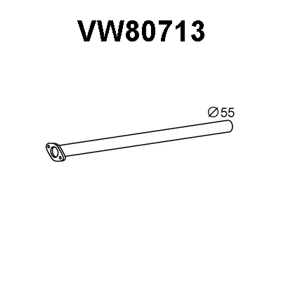 VW80713 VENEPORTE Труба выхлопного газа