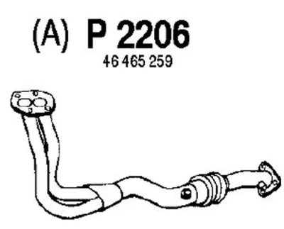 P2206 FENNO Труба выхлопного газа