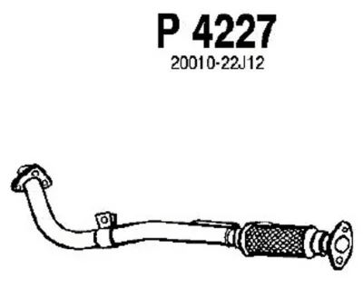 P4227 FENNO Труба выхлопного газа