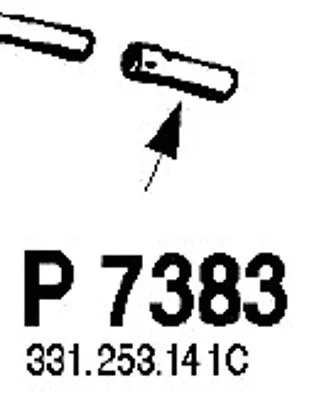 P7383 FENNO Труба выхлопного газа