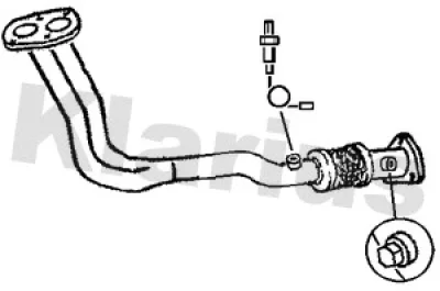 301122 KLARIUS Труба выхлопного газа