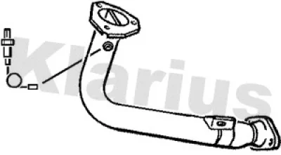 301186 KLARIUS Труба выхлопного газа