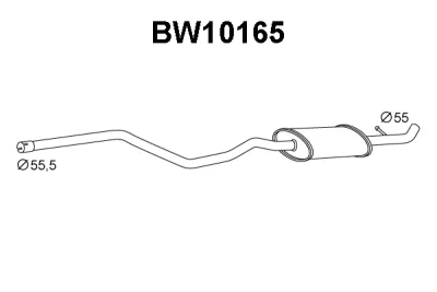 BW10165 VENEPORTE Предглушитель выхлопных газов