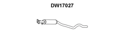 DW17027 VENEPORTE Предглушитель выхлопных газов