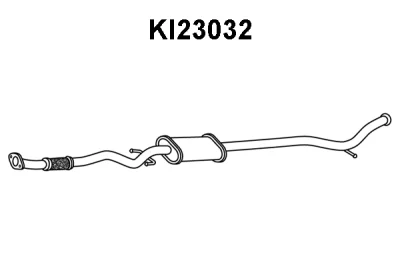KI23032 VENEPORTE Предглушитель выхлопных газов