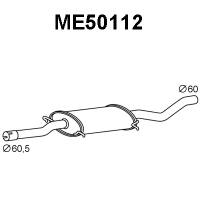 ME50112 VENEPORTE Предглушитель выхлопных газов