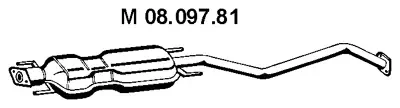 Средний глушитель выхлопных газов EBERSPÄCHER 08.097.81