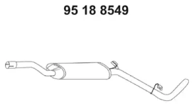 95 18 8549 EBERSPÄCHER Средний глушитель выхлопных газов