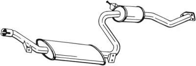 282-409 BOSAL Средний глушитель выхлопных газов