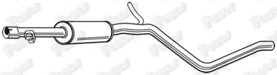 611934 FONOS Средний глушитель выхлопных газов