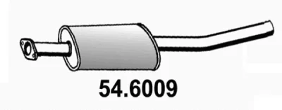 54.6009 ASSO Средний глушитель выхлопных газов