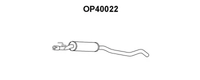 OP40022 VENEPORTE Средний глушитель выхлопных газов