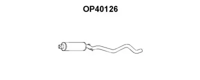 OP40126 VENEPORTE Средний глушитель выхлопных газов