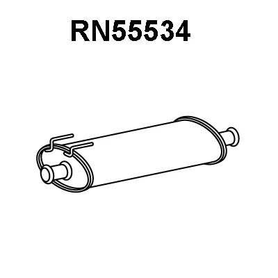 RN55534 VENEPORTE Средний глушитель выхлопных газов