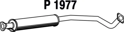 P1977 FENNO Средний глушитель выхлопных газов