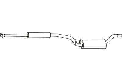P3478 FENNO Средний глушитель выхлопных газов