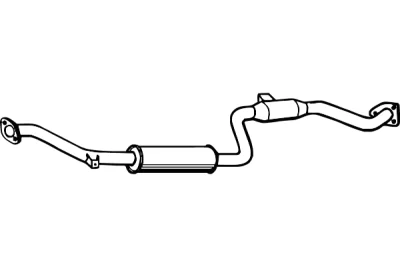 P3936 FENNO Средний глушитель выхлопных газов