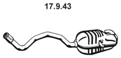 17.9.43 EBERSPÄCHER Глушитель выхлопных газов конечный