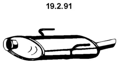 19.2.91 EBERSPÄCHER Глушитель выхлопных газов конечный