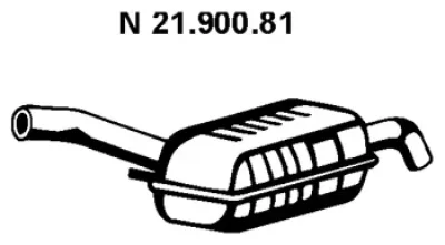 Глушитель выхлопных газов конечный EBERSPÄCHER 21.900.81