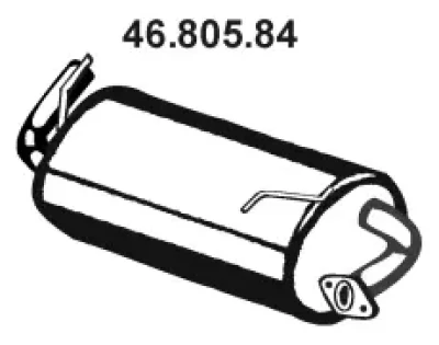 Глушитель выхлопных газов конечный EBERSPÄCHER 46.805.84