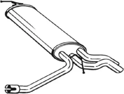 175-087 BOSAL Глушитель выхлопных газов конечный