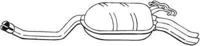 175-339 BOSAL Глушитель выхлопных газов конечный