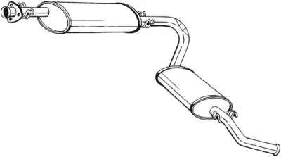 283-023 BOSAL Глушитель выхлопных газов конечный