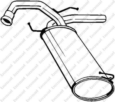 148-171 KLOKKERHOLM Глушитель выхлопных газов конечный