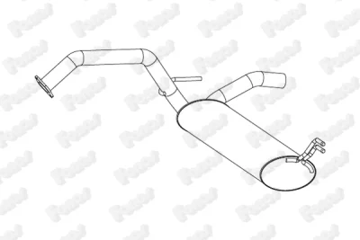 25285 FONOS Глушитель выхлопных газов конечный