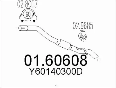 01.60608 MTS Глушитель выхлопных газов конечный