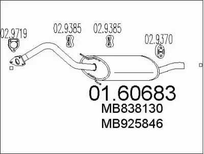 01.60683 MTS Глушитель выхлопных газов конечный