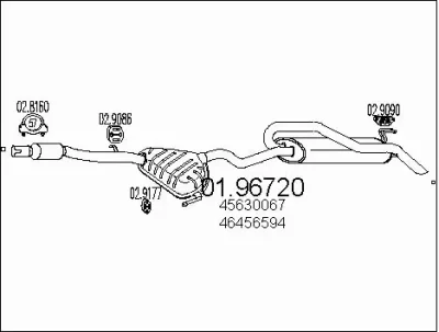 01.96720 MTS Глушитель выхлопных газов конечный